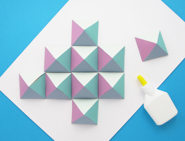 cardboard art geometric wall art 03