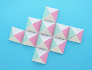 cardboard art geometric wall art 04